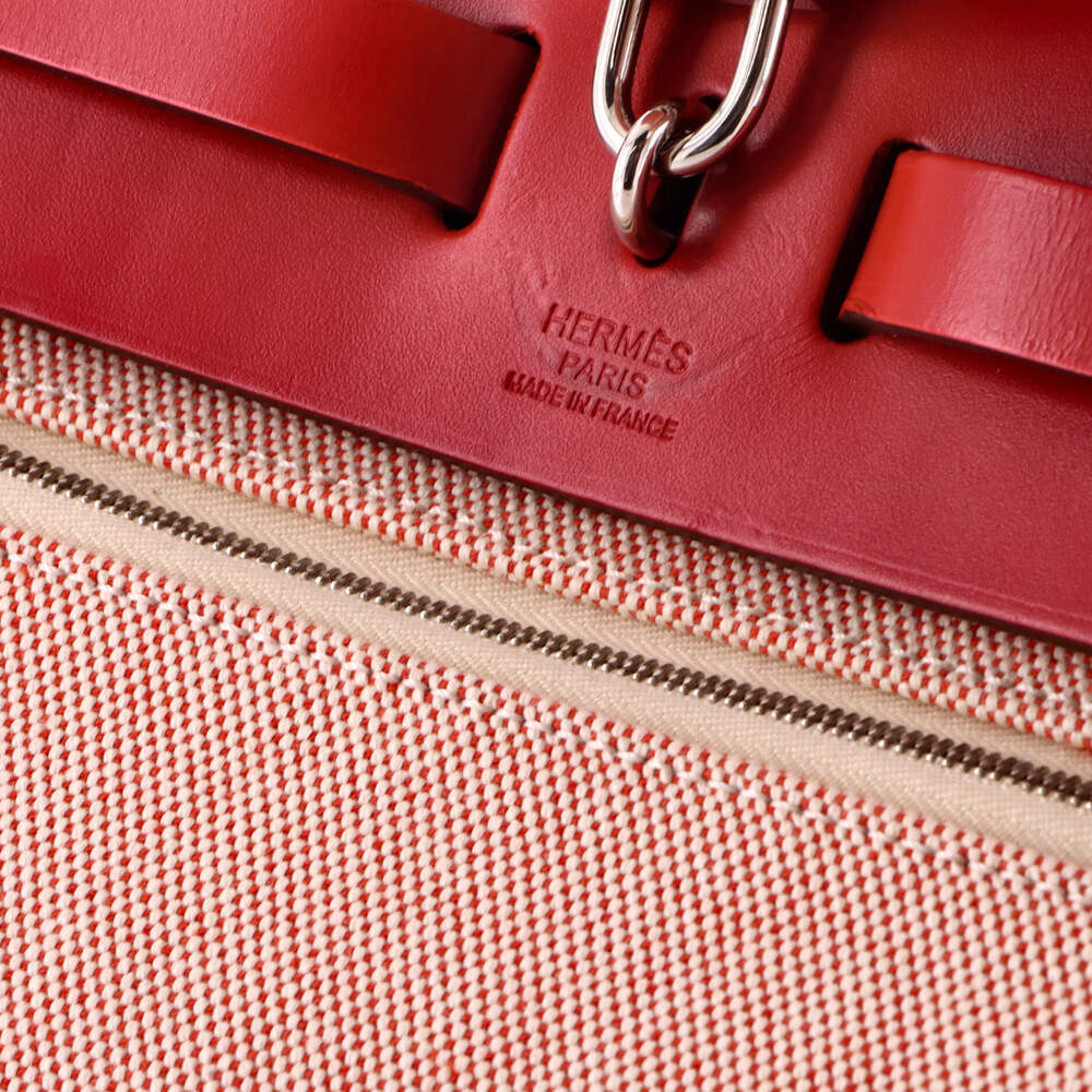 Hermes 31 Herbag Zip Pegase Pop Toile and Leather - Picture 8 of 8